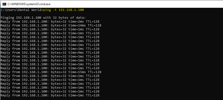 Ping Troubleshoot 