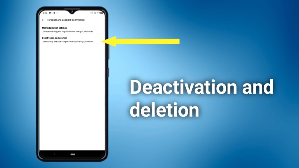 Deactivation and deletion 